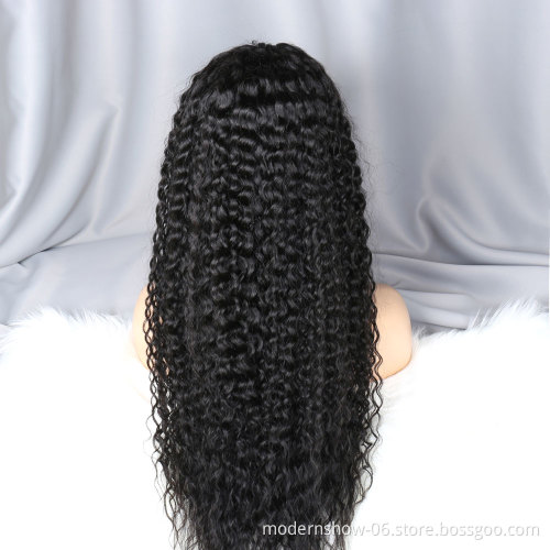 Raw Cuticle Aligned Burmese Deep Curly Human Hair Extensions Lace Front Wig for Black Women